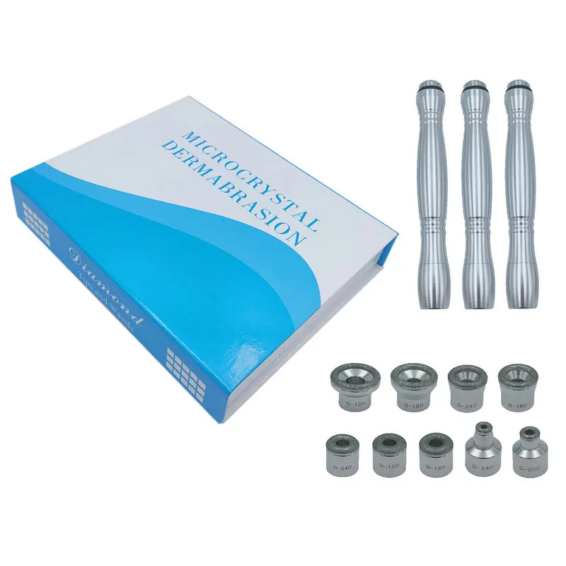 

Factory direct sale hydra plastic crystal microdermabrasion disposable diamond tips, Silver