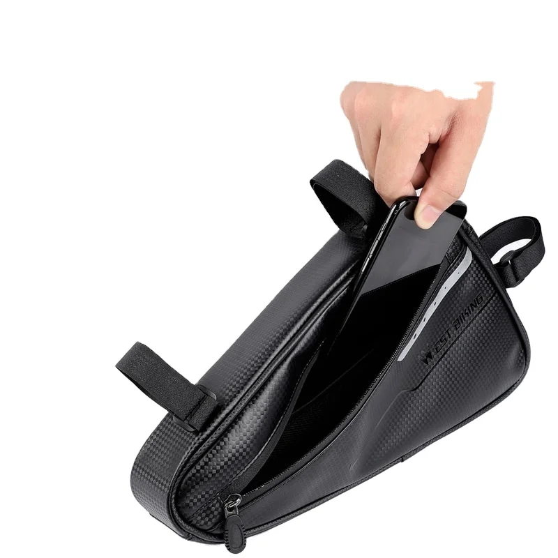 

Waterproof cycling tube bags mtb road bike sports bags, Black