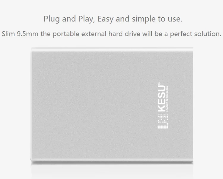 New KESU-K110 2.5" External Hard Drive Disk 500GB 1TB HDD disco duro externo for Laptop/Mac/PS4