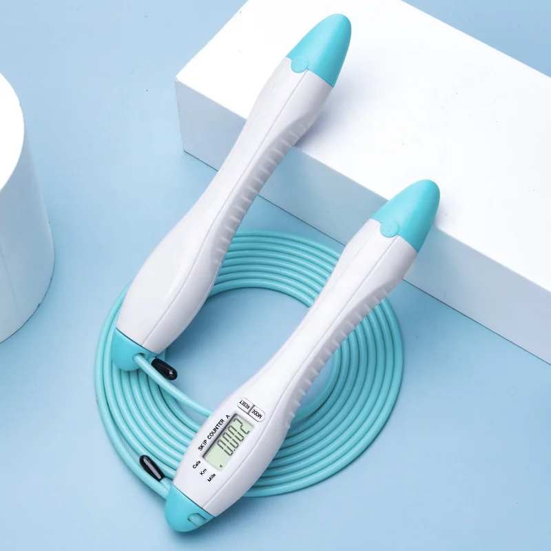 

Training fitness exercise digital counter pvc jumping skipping rope
