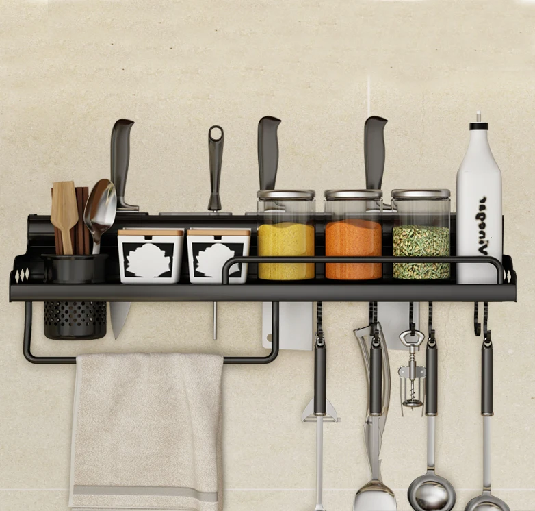 

Spice Rack Wall Organizer Storage Knife Rack Holder Storage Shelf for Kitchen