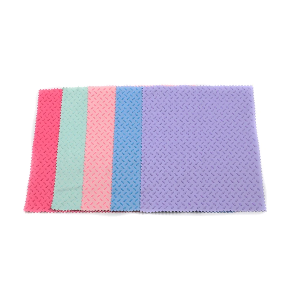 

70 polyester 30 polyamide microfiber good non-slip eyeglasses cleaning cloth, Orange or customized