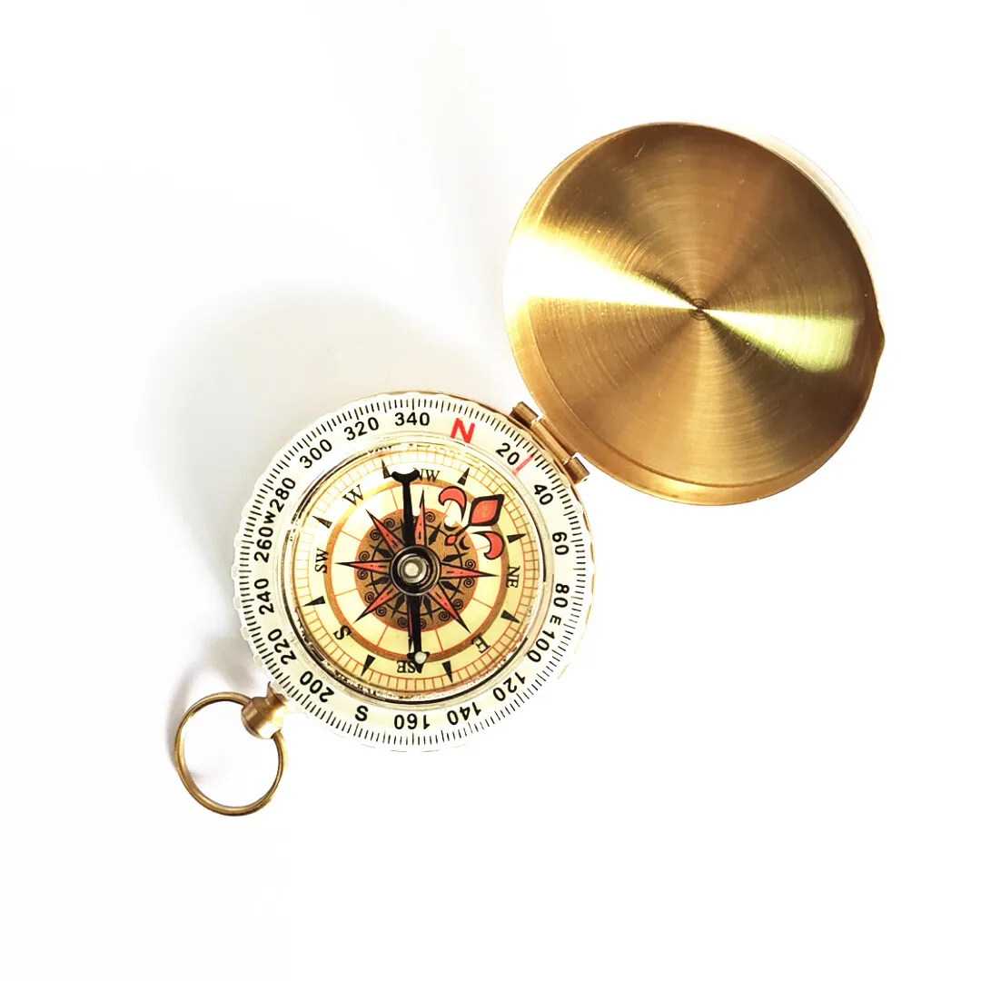 

Trendz Pure copper compass multi-function luminous compass, As picture