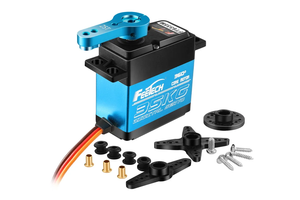 Feetech 7.4v 35kg High Torque Servo 35 Kg Rc Servo Motor Wheel Mode