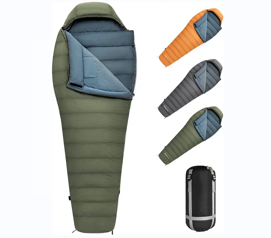 Woqi Free Stuff Sack Included Cold Weather Compact Ultralight Mummy Sleeping Bag for Backpacking