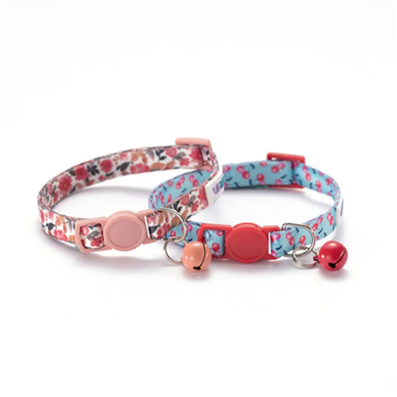 

Customized pet accessories small dog collar kitten necklace buckle the bell adorns cat bell, 20 colors