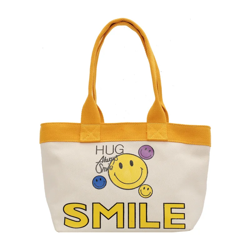 

Large capacity fashion printed canvas bag portable shoulder bag 2021 new student class book lady bag, Customizable