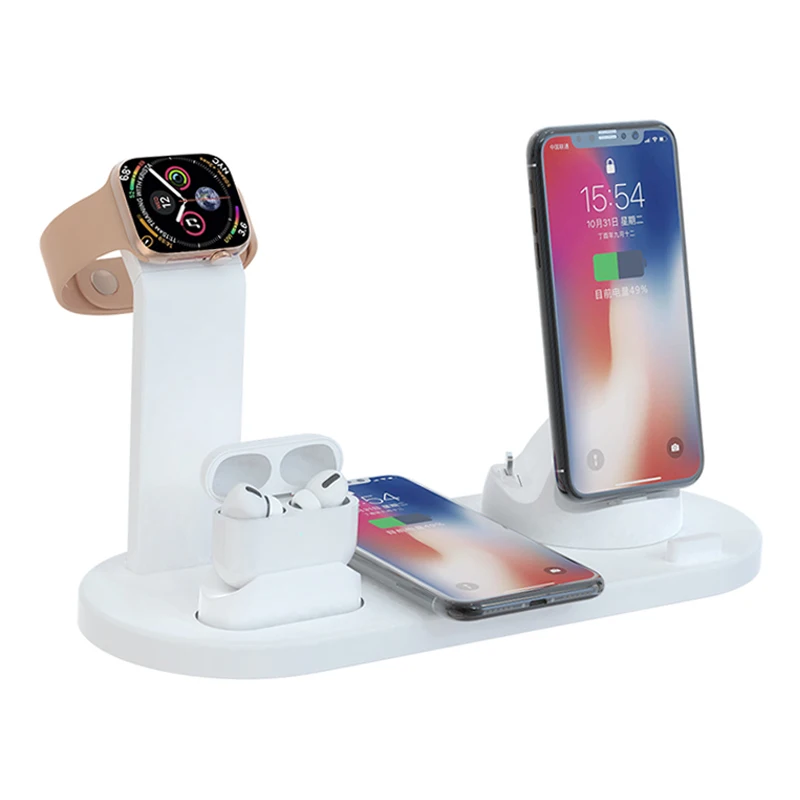 

3 in 1 Wireless Charger Charging Stand Docking Station For iPhone ,Stand For Apple Watch Wireless Charging Case For Air Pods Pro, Black,white