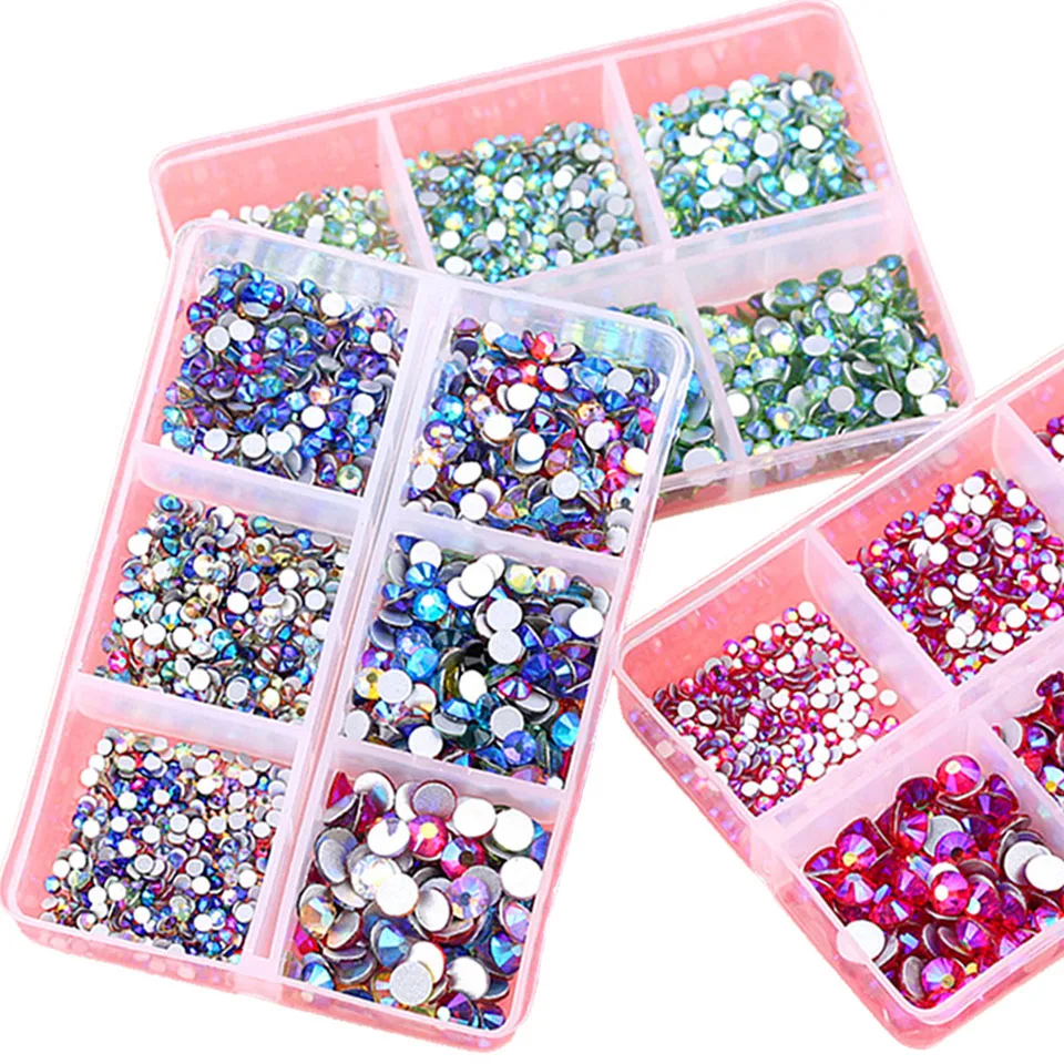 

3D Nail Rhinestones Stones Flatback Crystals Nail Art Decorations Nail Accessories