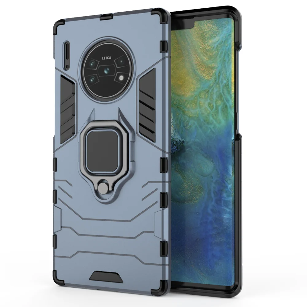 

For Huawei Mate 30 Pro Case Shockproof Magnetic Ring Stand Holder Phone Case