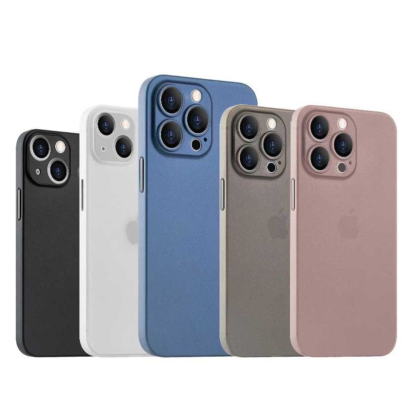

Translucent Matte Case for iPhone 13 Pro Max Super Ultra Thin Frosted Back Cover Case for iPhone 13 PP Case with Full Lens Cover, 6 colors