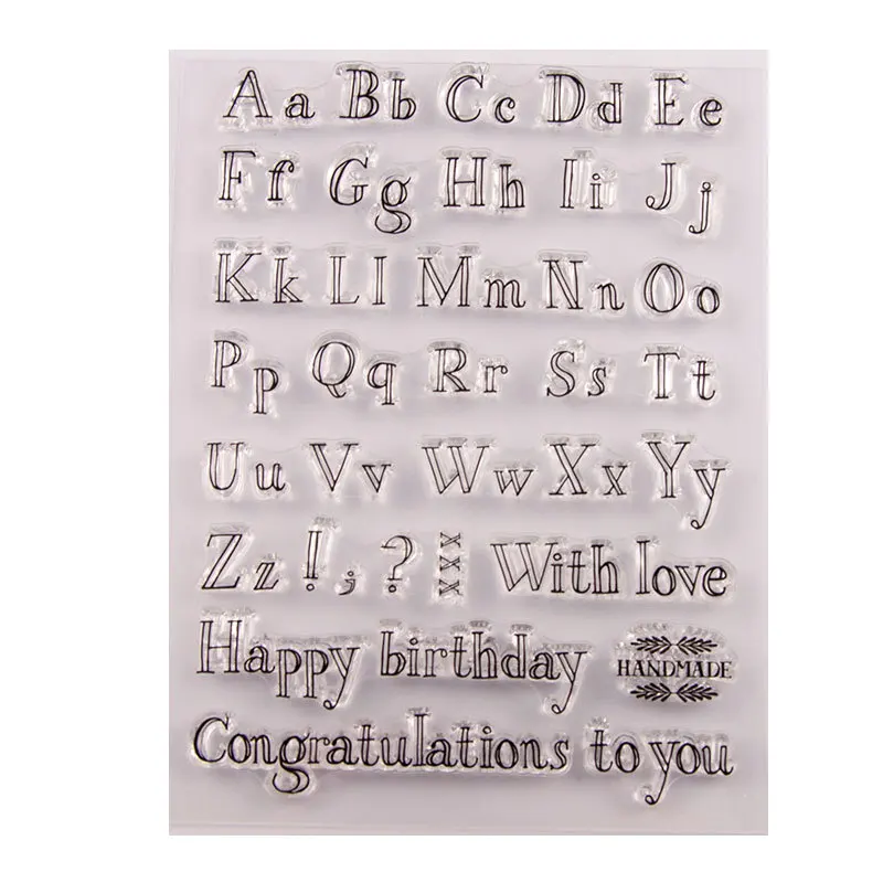 

T1415 Stamps custom clear rubber stamp transparent Diy silicone stamp, As picture
