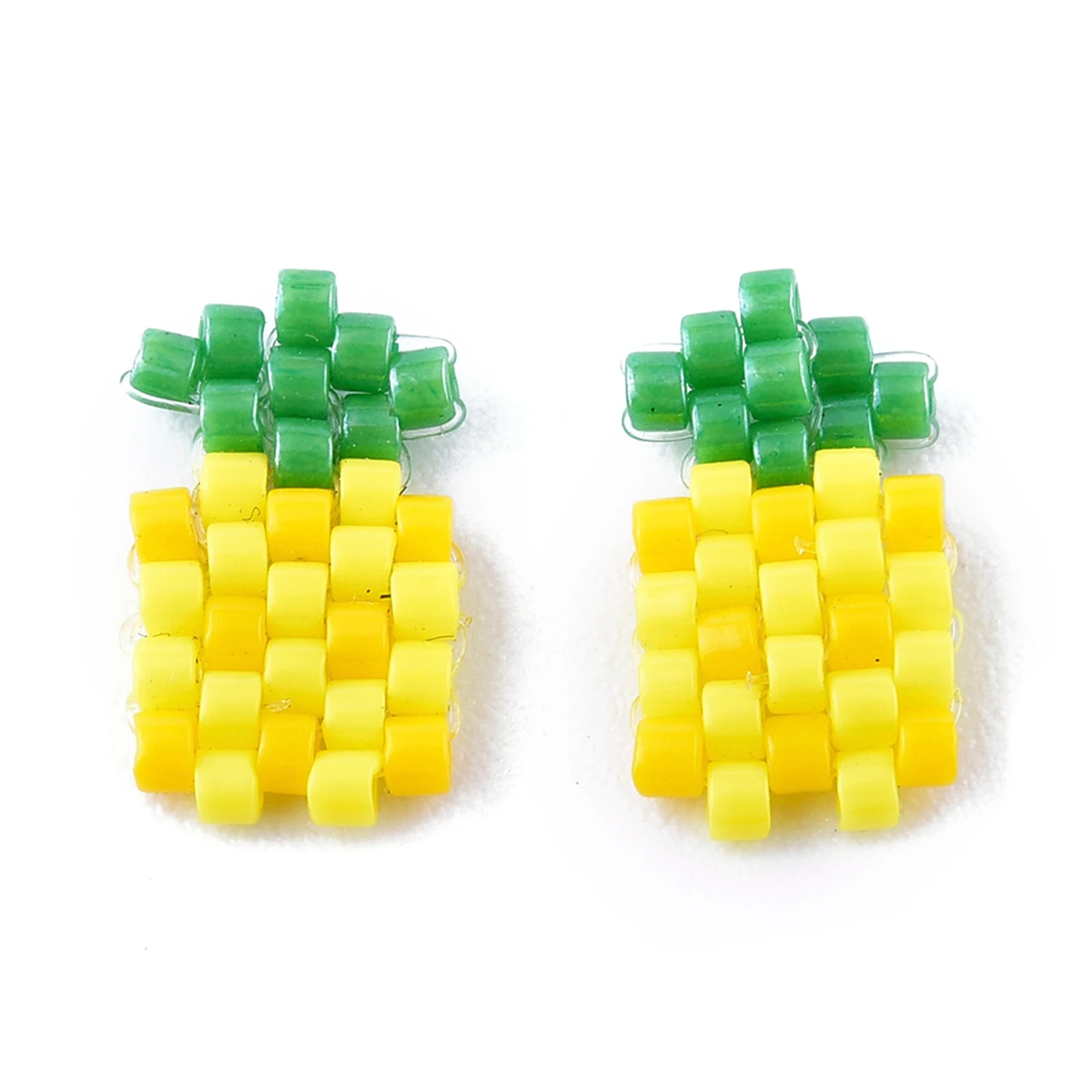 

PandaHall Pineapple Yellow Japanese Loom Pattern Seed Beads Charms