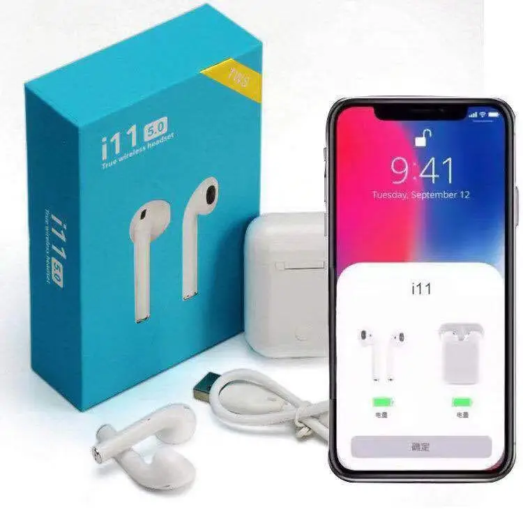 

2019 true wireless stereo Version Original Factory i11TWS earphones Headphones Earphones For airpods Earphones, Colorful