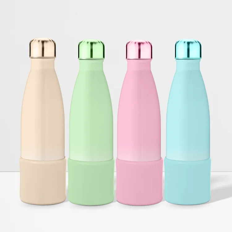 

EVERICH Leak-Proof Double Walled Vacuum Insulated Flask 304 Stainless Steel Cola Shape Water Bottle, Customized color