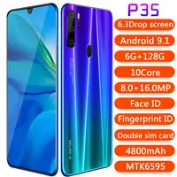 

Made in China SuperCharge unlocked as P35 Pro design Smartphone 6.3 inch 6GB+128G Octa Core Mobile Phone Android Cell Phone