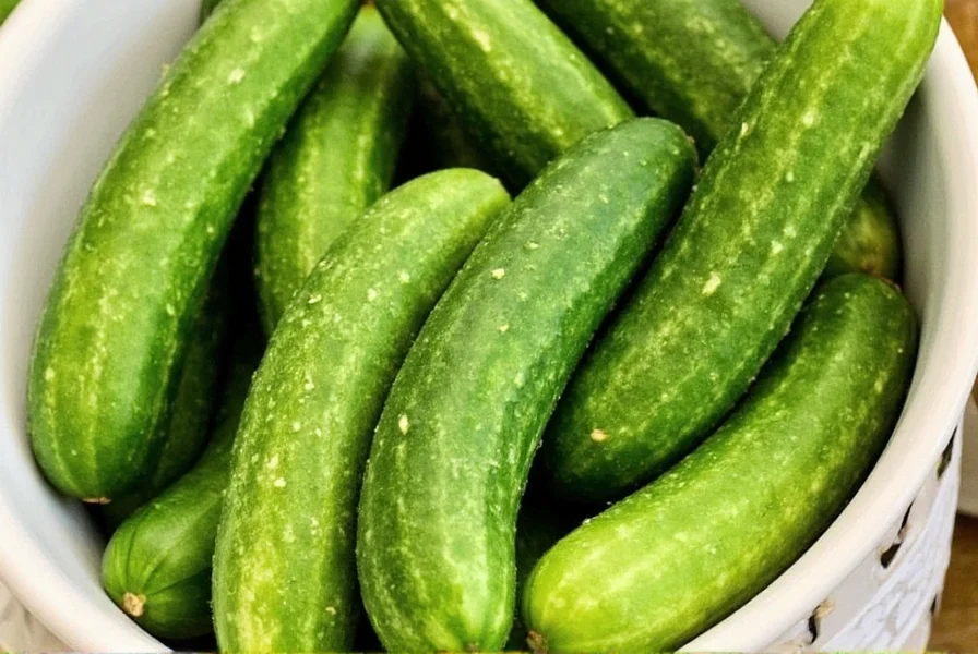 Cucumber bin at grocery store
