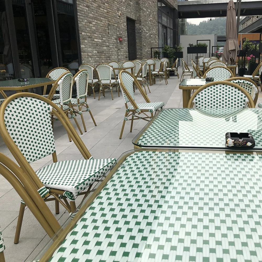 
(SP-OC429) Casual modern aluminium rattan chair garden outdoor bamboo furniture sets garden chairs 