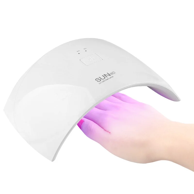 Electric powersource 365nm+405nm white light sunuv 24w Sun9c uv led nail lamp with automatic induction