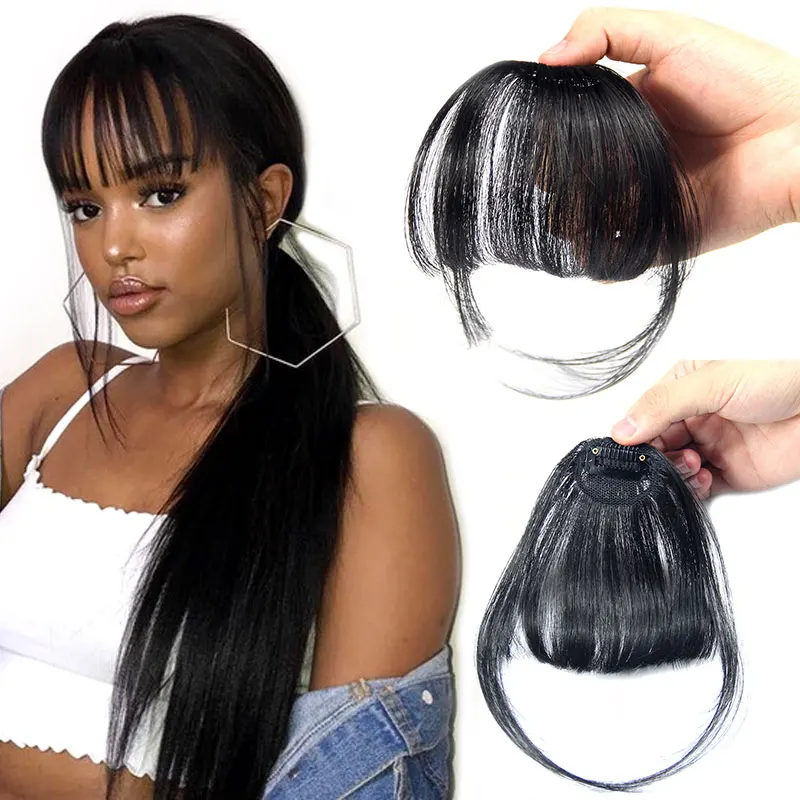 

Cheap clip in bangs HUMAN hair bangs fringe, clip in fringe bangs human hair, clip in extension hairpiece fringe human hair