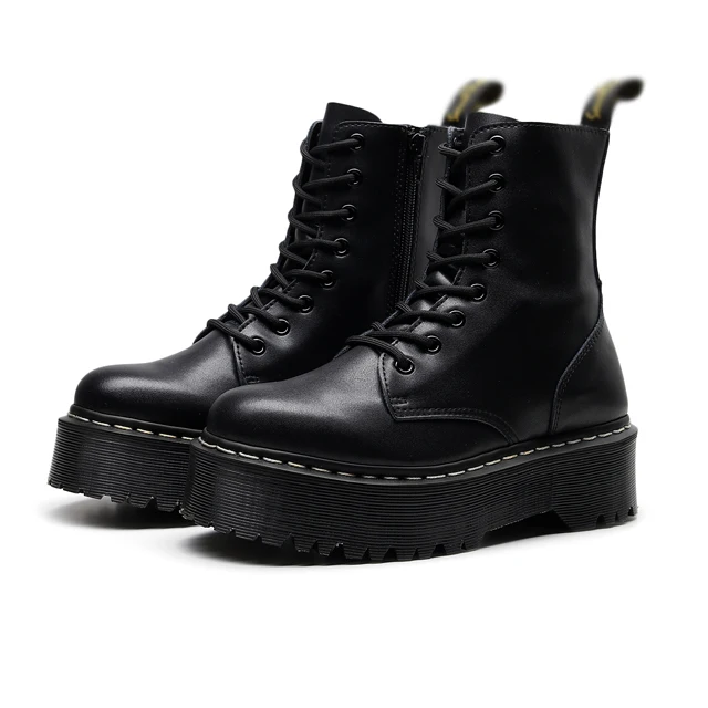 

Dr Custom winter 1462 classic 8 eyelet marten thick soled leather waterproof platform soles for women high quality ankle boots