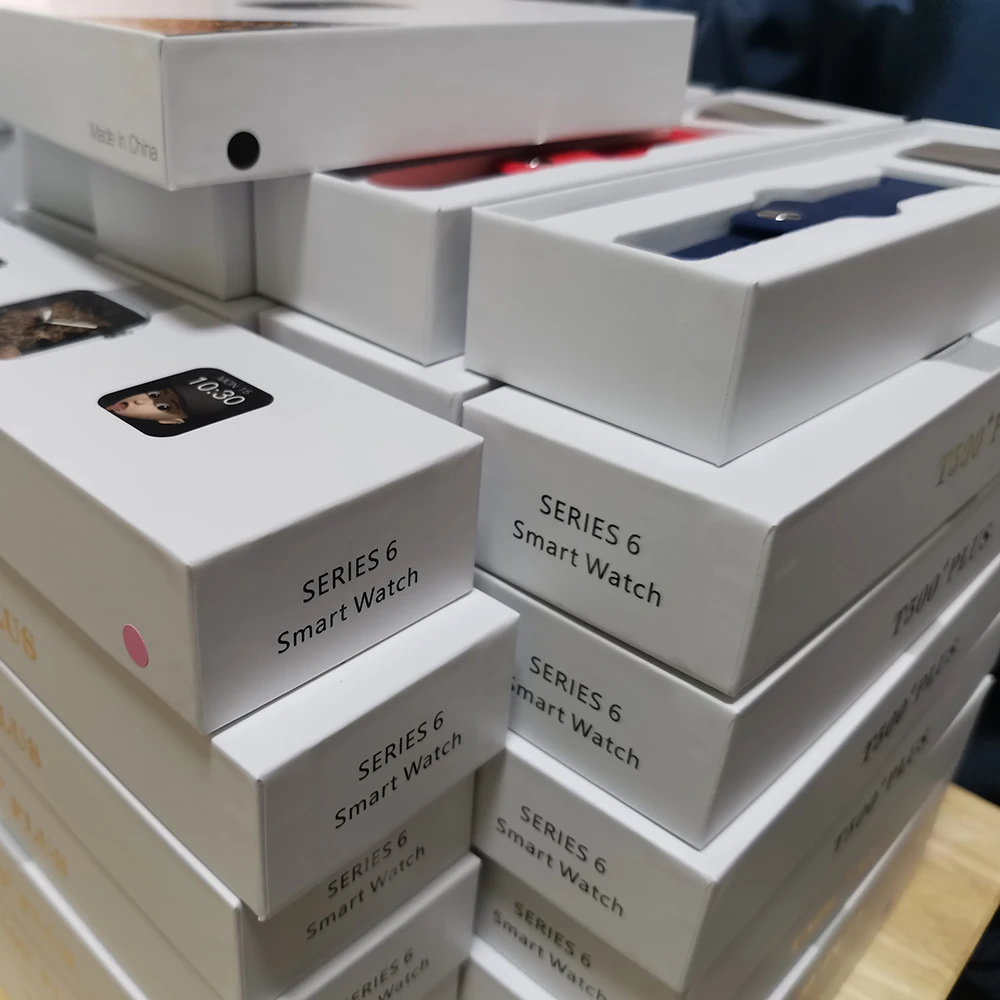 

T500 + Plus Series 6 SmartWatch T500plus Pro Heart Rate Blood Pressure Monitor 1.75 Inch Screen Smart Watch