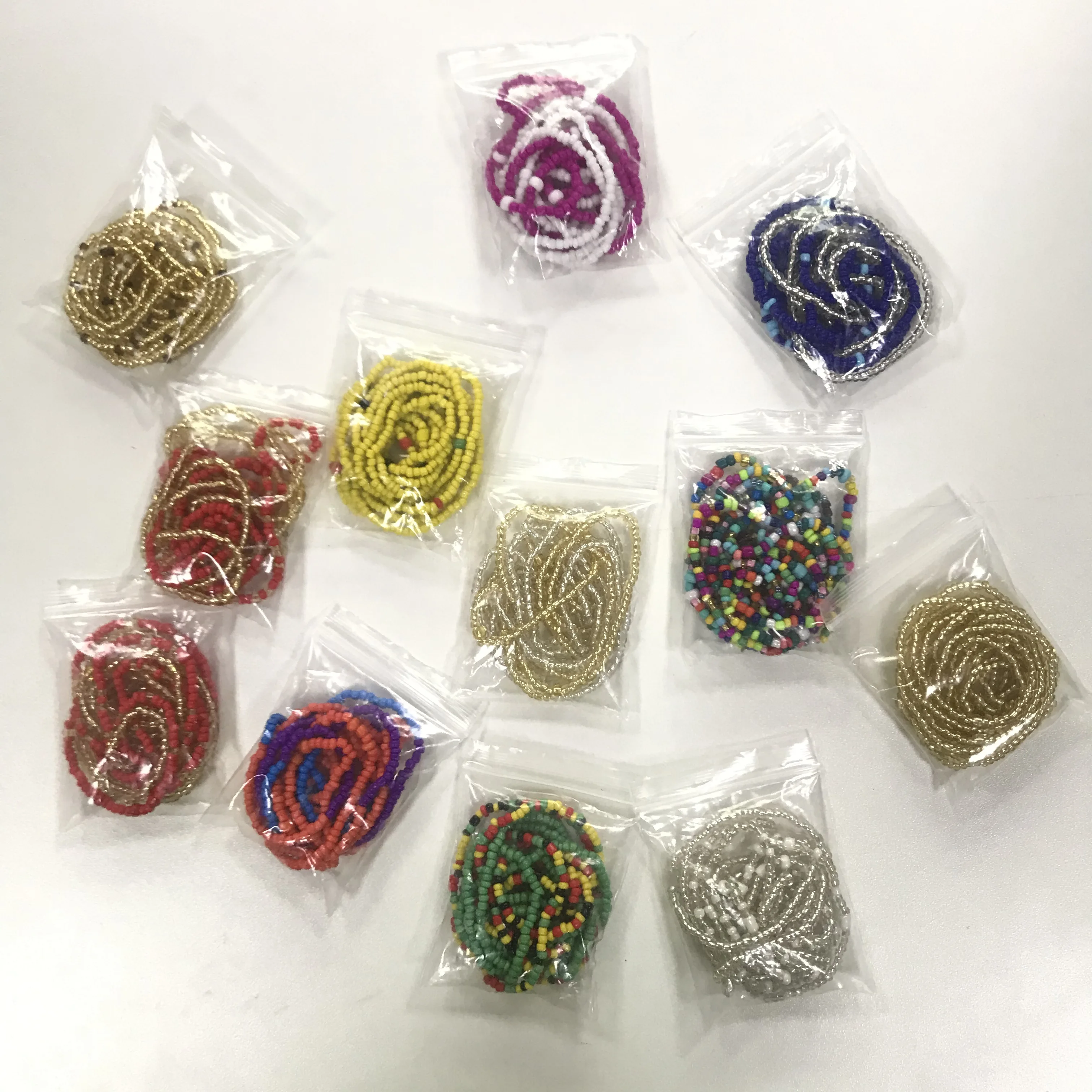 

2020 African Print Waist Bead For Female Jewelry Summer Colorful Accessories, As pictures