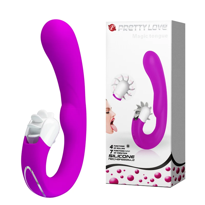 Rotating vibrator clit vibration and rotation dildo 7-function vibrations 4-Function rolling USB rechargeable