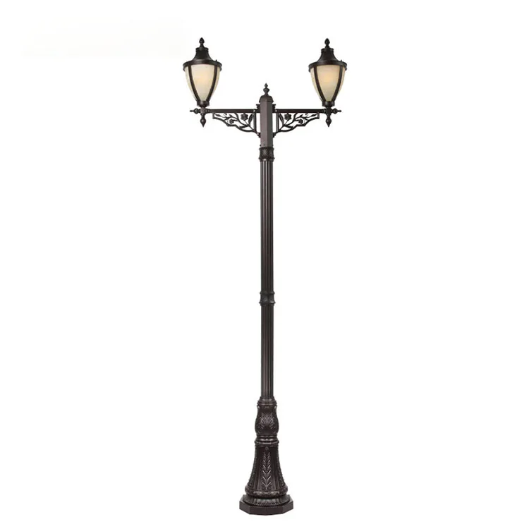 CE Decorative outdoor post top light pole street lighting antique led garden light