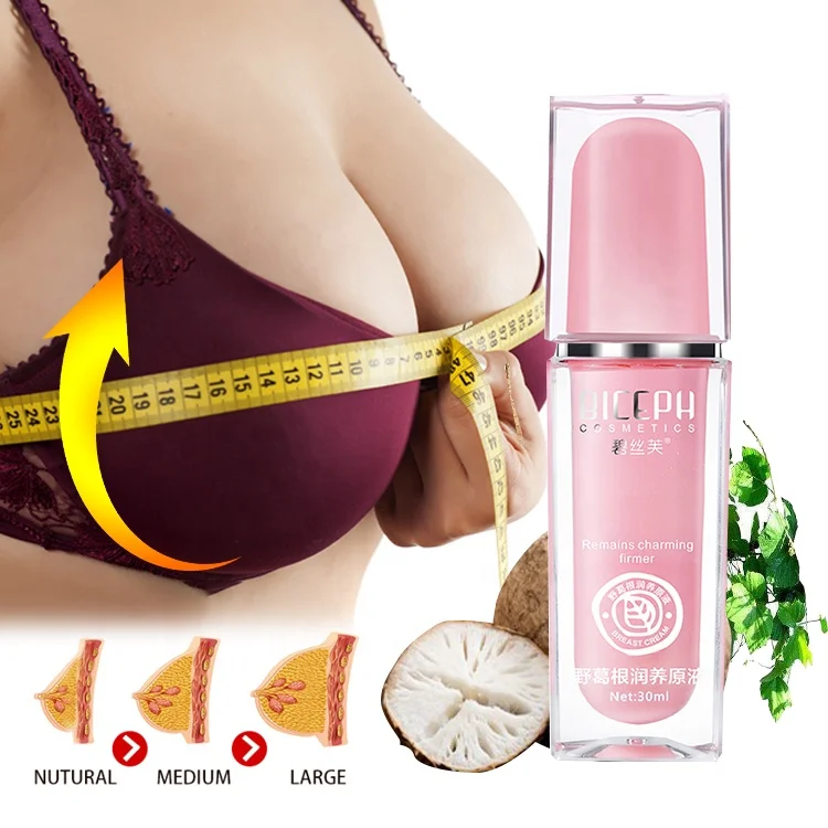 

Sexy Big Large Breast Enlargement Essence Herbal Pueraria Extract Lift Firming Tight Breast Care Cream Oil For Women, Pink