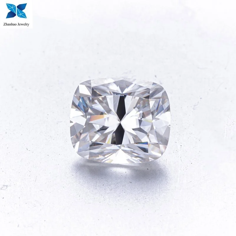 

Zhanhao Jewelry lab grown gra certificated moissanite diamonds cushion cut factory moissanite per carat