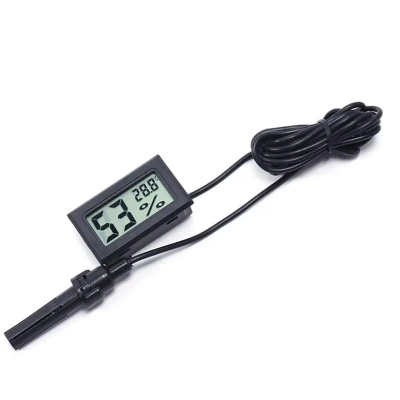 FinukGo FY-12 Mini Digital LED Thermometer Hygrometer Temperature Humidity Measure Tester Monitor Indoor Automobile Household