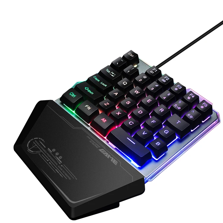 

2022 Hot Sale Wholesale Anti-dust Blue Switch Wired One Handed Gaming Keyboard