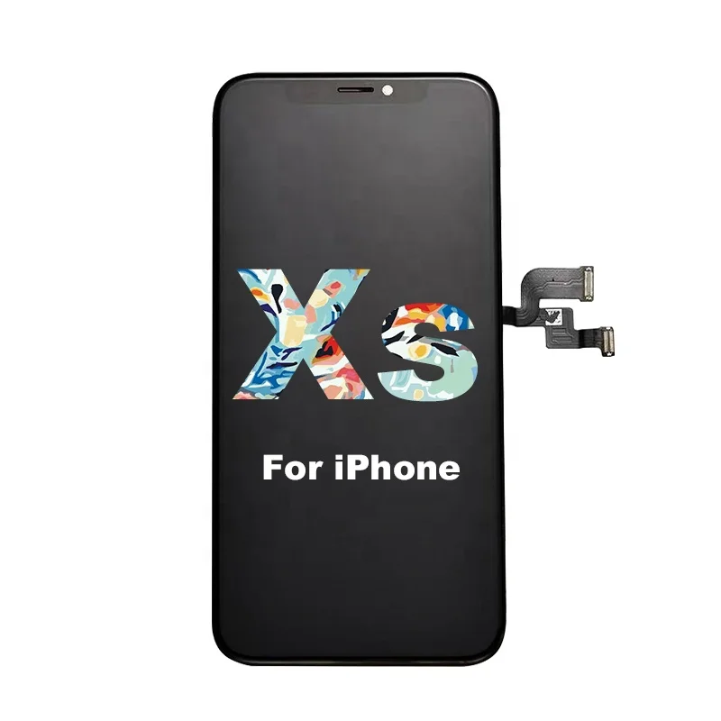 

Mobile screen for iphone xs display for iphone X XS Max Xr 11 pro max 10 12 OLED OEM LCD for iphone Xs, Black