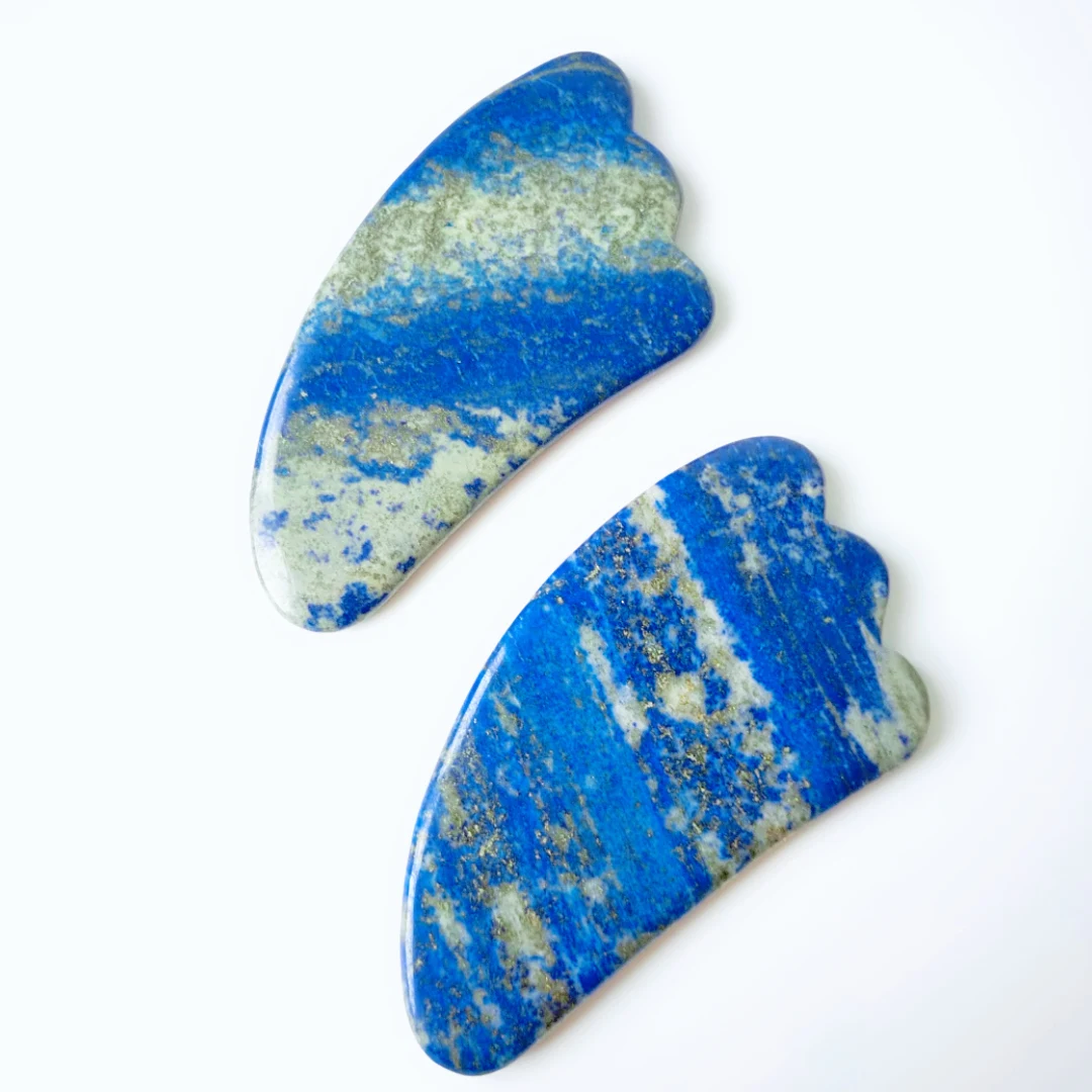 

Natural Lapis Lazuli Stone Guasha Facial,Face,Neck,Body Gua Sha Board Massager