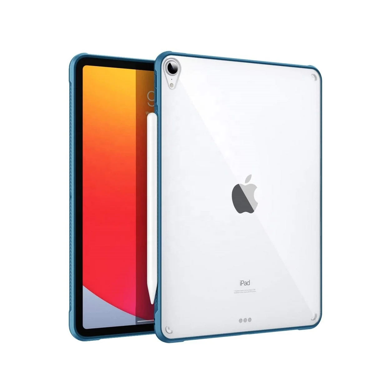 

MoKo Anti-scratch Flexible TPU Shell Ultra Slim Transparent Hard PC Back Cover for iPad 10.9 2020/iPad Air 4