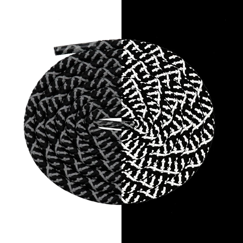 

Weiou Manufacture Brand New High Strength Round Reflective Polyester Shoelaces With Low Price For Yezzy 350 Shoes, Customized