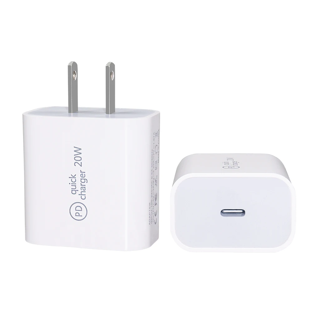 

2021 Best Selling For iPhone11/12/Xr/Xs Apple Original PD20W Type C Port Mobile Phones Fast charger, White