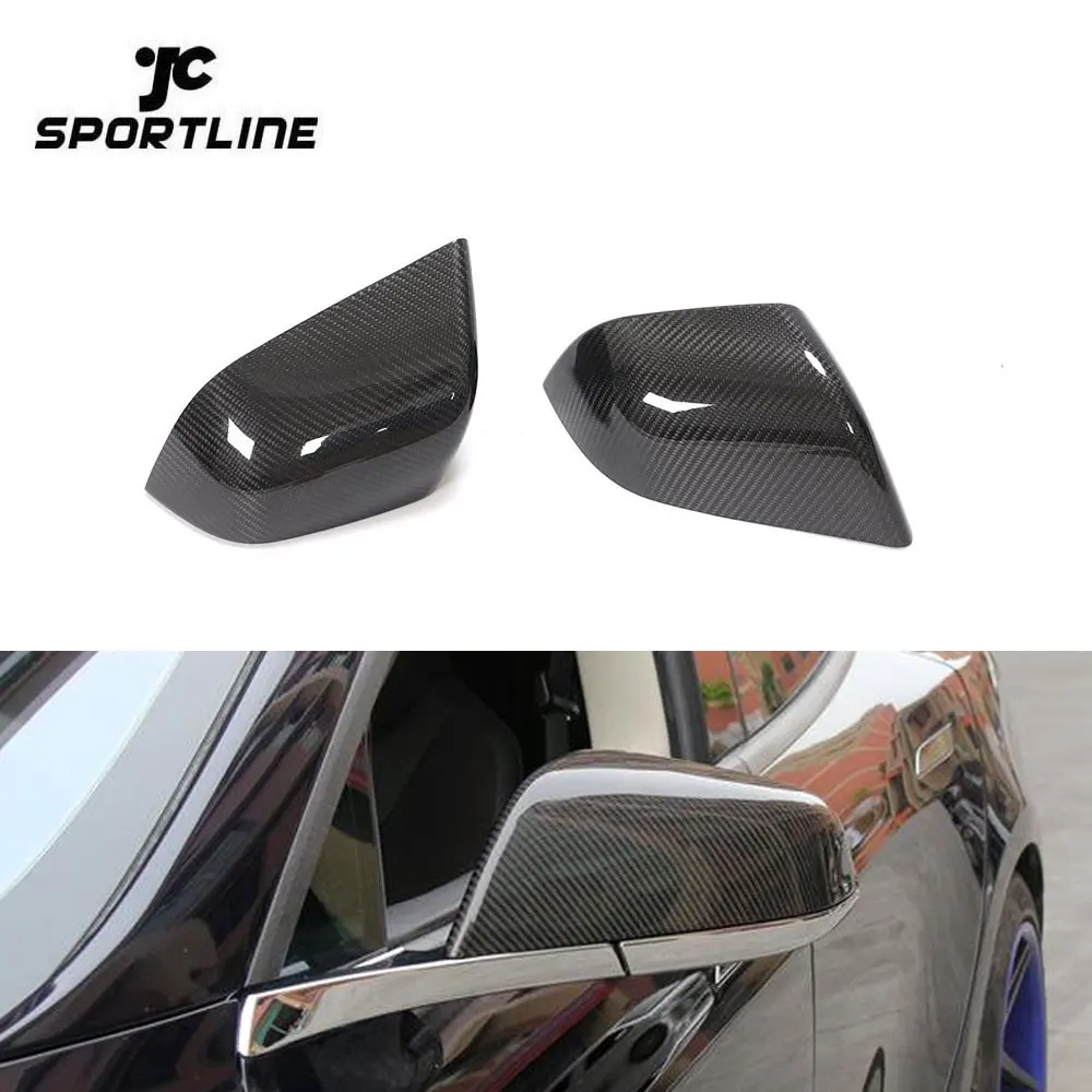 

Dry Carbon Fiber Car Mirror Cover for Tesla Model 3 Base Sedan 4-Door 2017-2020