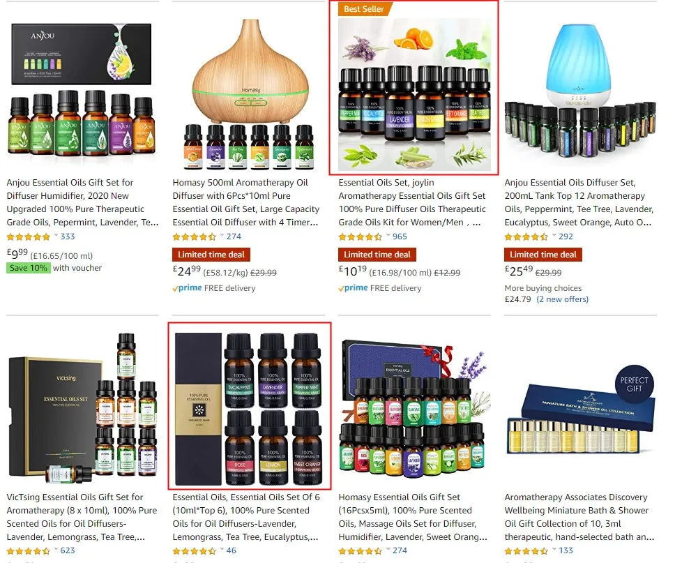 100 Natural Organic Essential Oils 6 Premium Grade Fragrance Massage