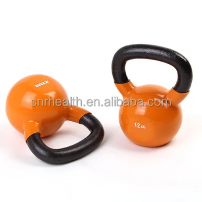 

Eco-Friendly Vinyl Fitness Heavy Weights Home Gym Full-Body Workout Strength Yoga Training Kettlebell, Pink, purple, green, black,grey, red,etc