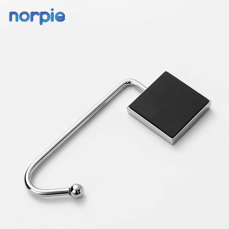 

Factory Direct Sales Bag Hooks Dye Sublimation Blank Metal Bag Hanger for Table, Silver