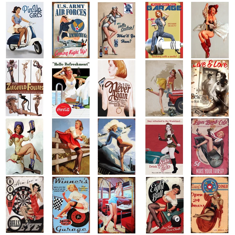 
Wholesale home pub bar wall decorative retro metal plaque vintage souvenir metal sign old funny metal signs pin up tin signs 