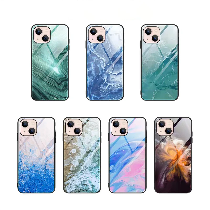 

BOORUI marble phone case cover shockproof for i phone 13 pro max cover for iphone 12 pro max phone case, 7 colors