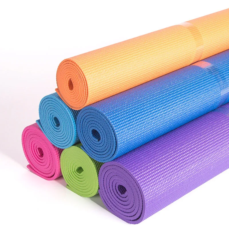 

173 cm 3mm PVC High-density Non-slip Sports Yoga Mat, Mixed color