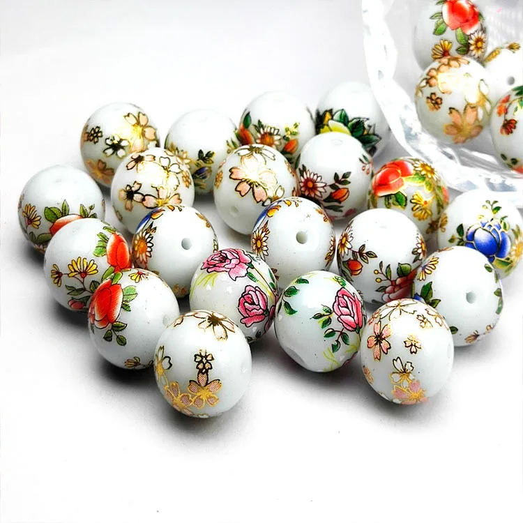 

Hight Quality Japanese style Hand-Painted Porcelain Beads for Jewelry making