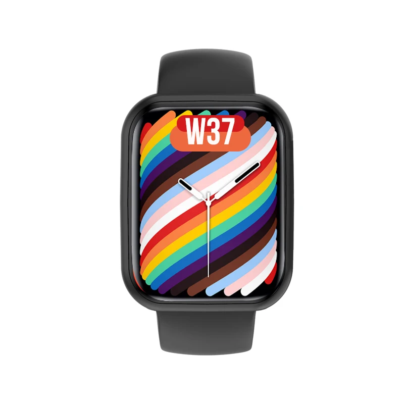 

w37 w37pro smart watch smartwatch serie seri 7 iwo 2021 plus pro w 37 waterproof ecg plus reloj inteligente ser s7 series, Black, gold, silver, white