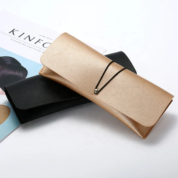 

LLQ001 luxury fashion soft leather women sunglasses case 2020