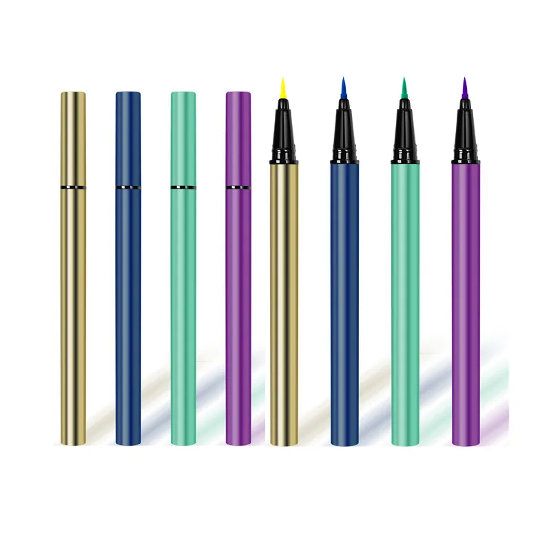 

Hot-selling Color Eye Liner Glue Pen Quewel Custom Top Quality Lashglue Pen Eyeliner Private Label, Black brown transparent