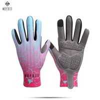 

Custom Touch Screen Mountain Bike Long Finger cycling gloves fabric gloves men&women